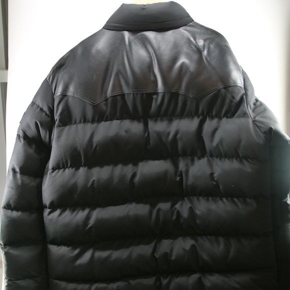 LEONINE Men's Puffer Jacket/Winter Bomber Jacket Black SEE DESCRIPTION FOR SIZE - Picture 9 of 9